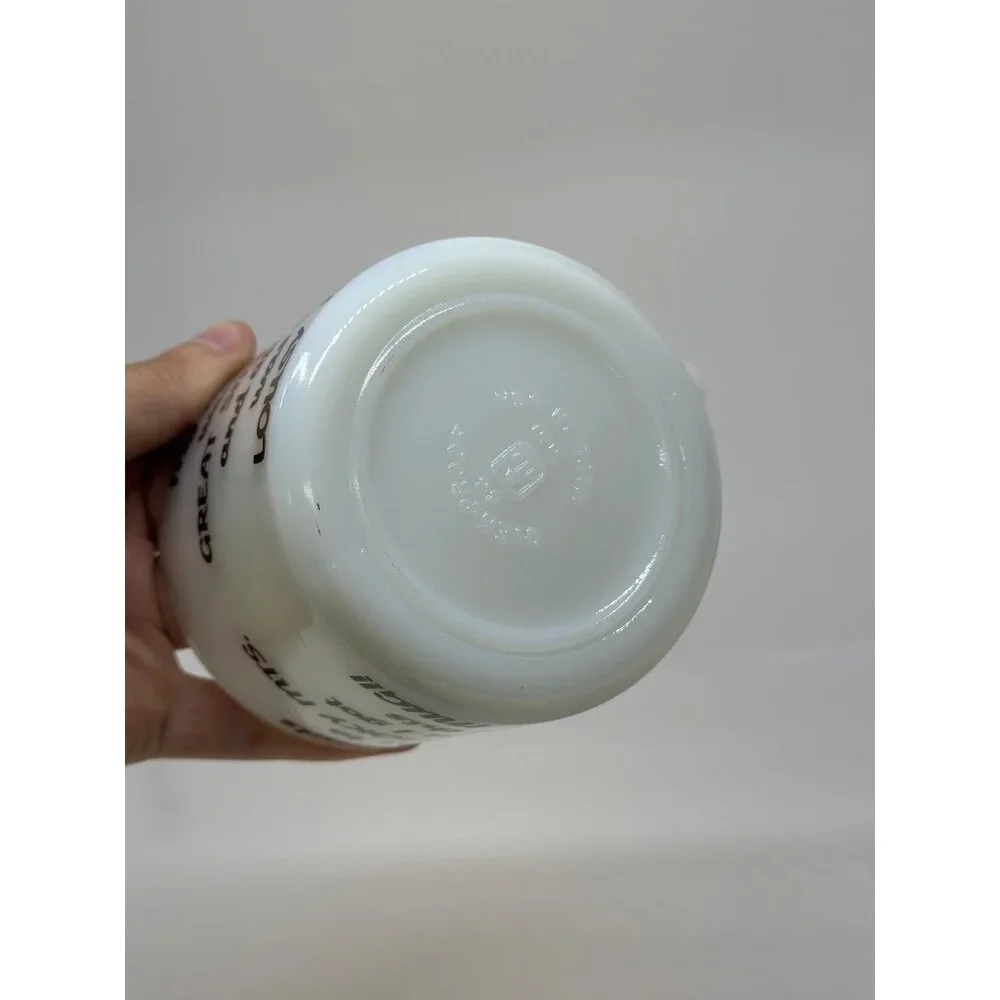 Glasbake vintage milk